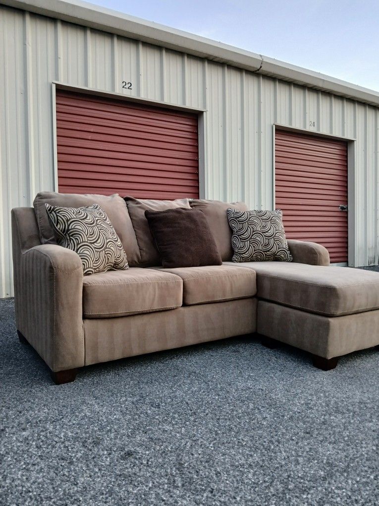 Peach Chaise Sofa By Ashley Furniture
