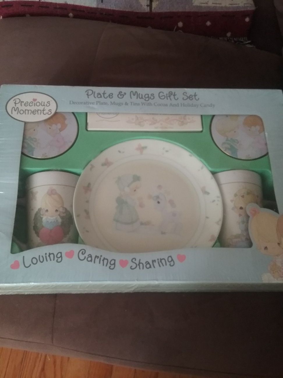 Precious moments plate and mug gift set
