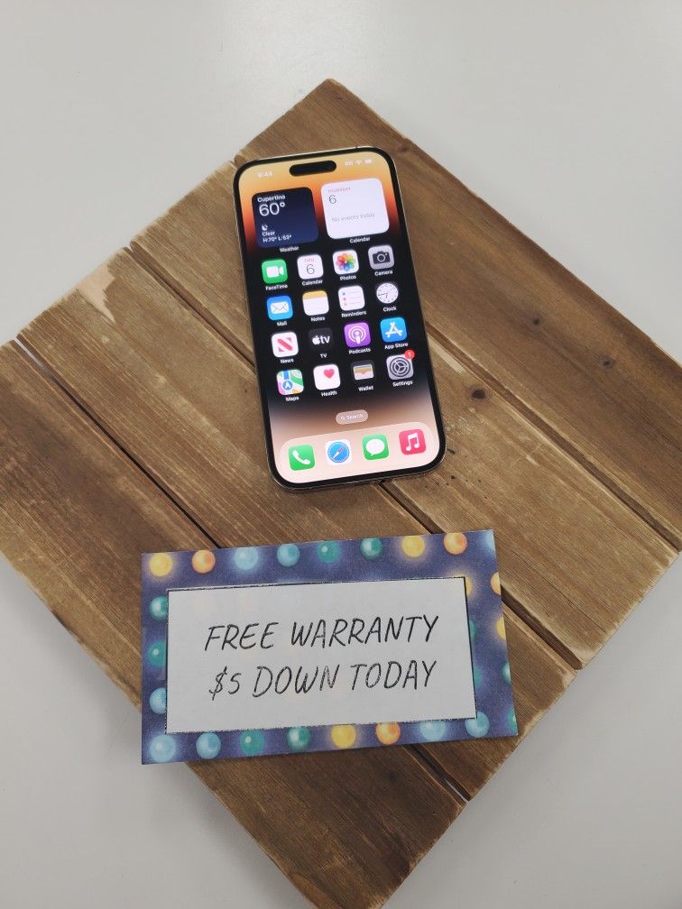 📱 iPhone 14 Pro – Under $400 or Just $1 Down! Save $600 + 6-Month Warranty 🔥