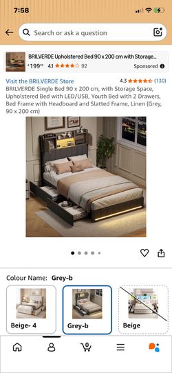 Bed w/ storage