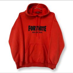 Balenciaga x Fortnite Limited Edition Red Hoodie Size Small 72/200