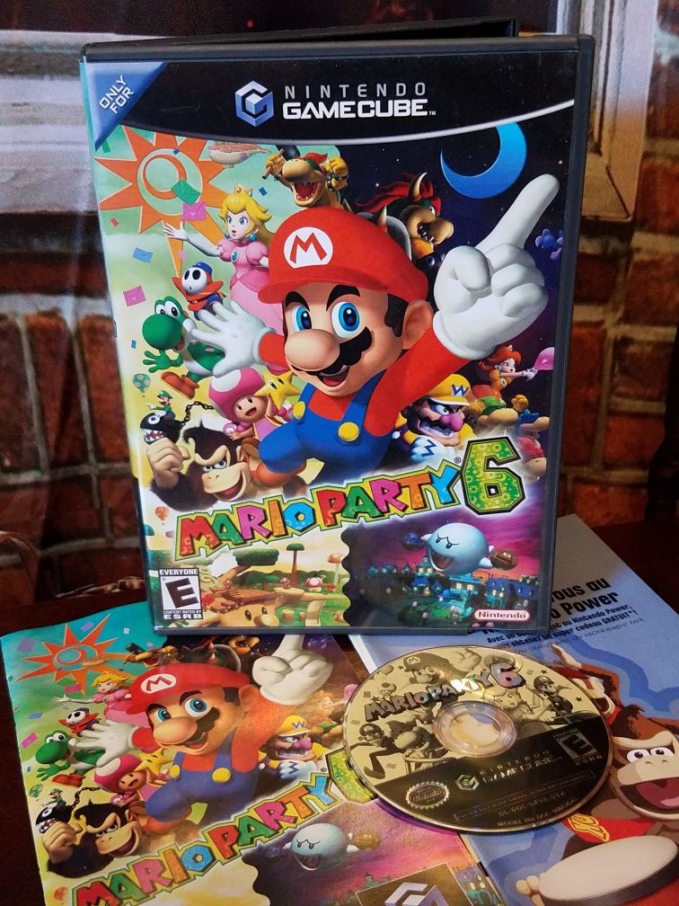 Mario Party 6 Nintendo GameCube Games 2004 Complete Case Disc Manual Video Game