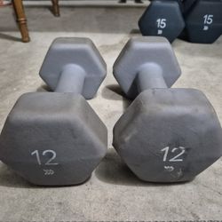 Set Of 12 Pounds Dumbell 