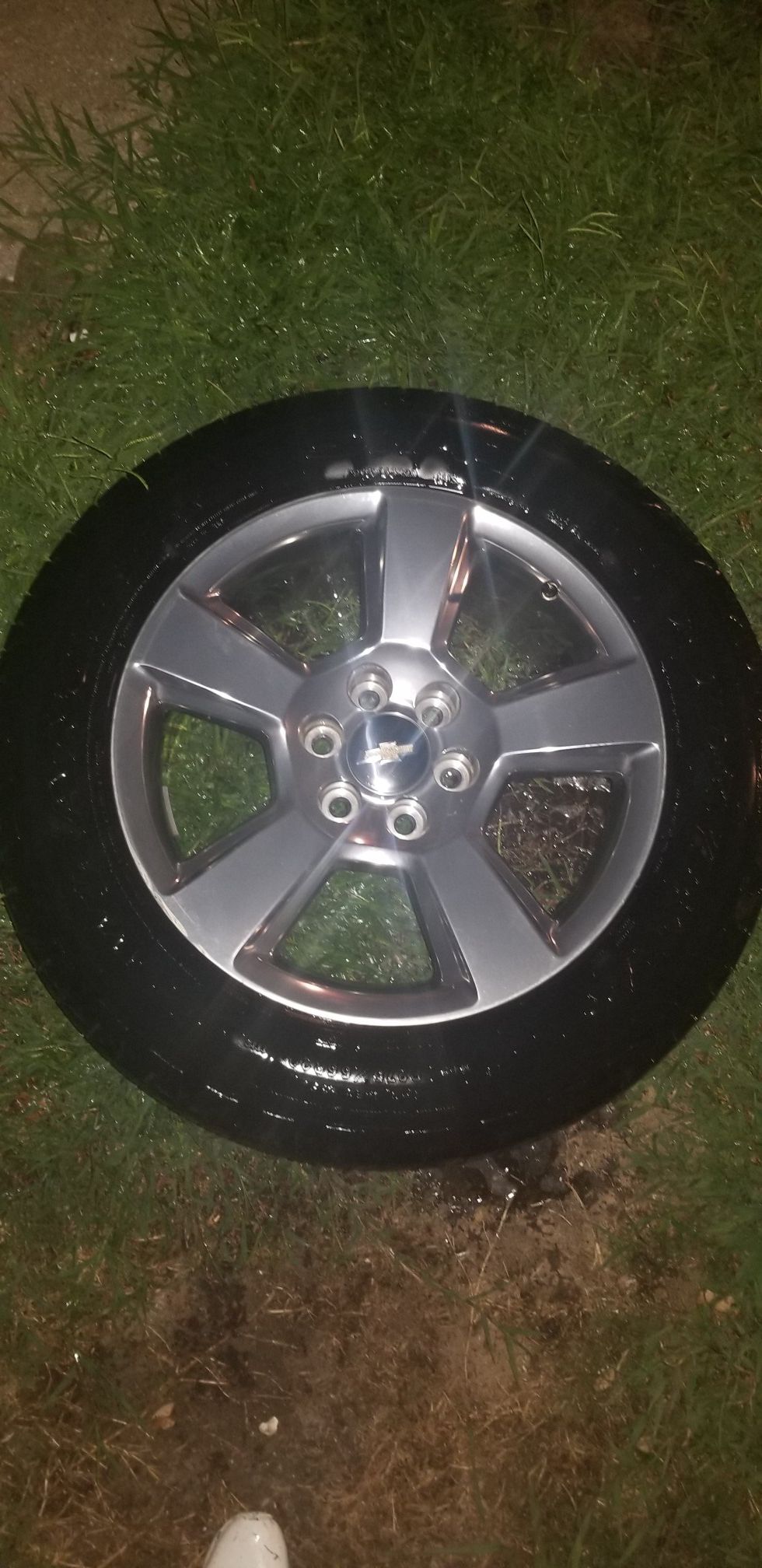 20 in. Chevy Stock Rims with Tires
