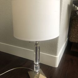 Glass table lamp