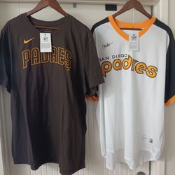 XXL San Diego Padres Nike Men’s Fernando Tatis Jr Tee and Tony Gwynn Jersey
