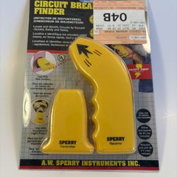 Circuit Breaker Finder Sperry CS550A AC Circuit Identifier with LED Alert Yellow