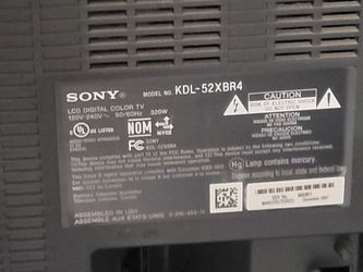 52" SONY BRAVIA LCD