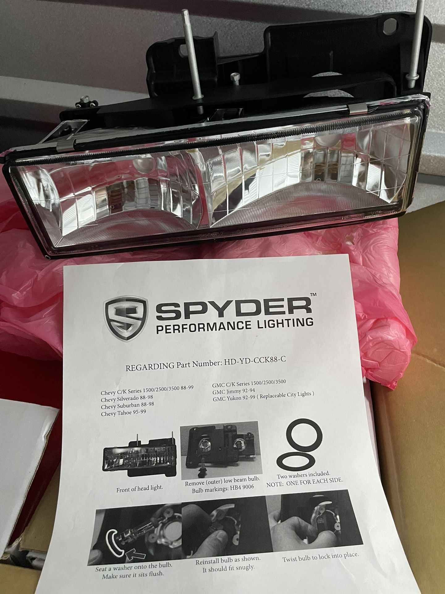 Chevy/Gmc 88-99 Headlights Brand New