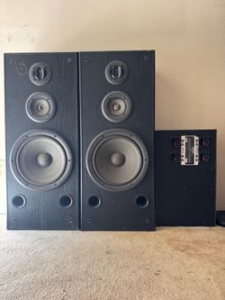 Technics Speakers + Bose Sub-Woofer