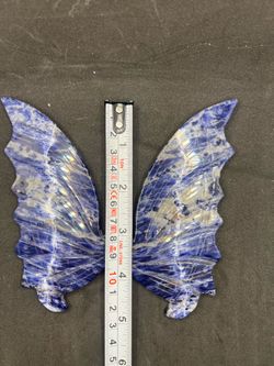 Sodalite butterfly with stand