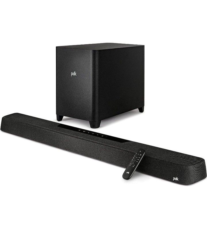 Polk MagniFi Max AX 5.1.2 Channel Sound Bar with 10" Wireless Subwoofer (2022 Model)