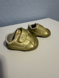 Nike Gold Sneakers For Baby 