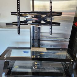 Z Line Design Glass TV Stand