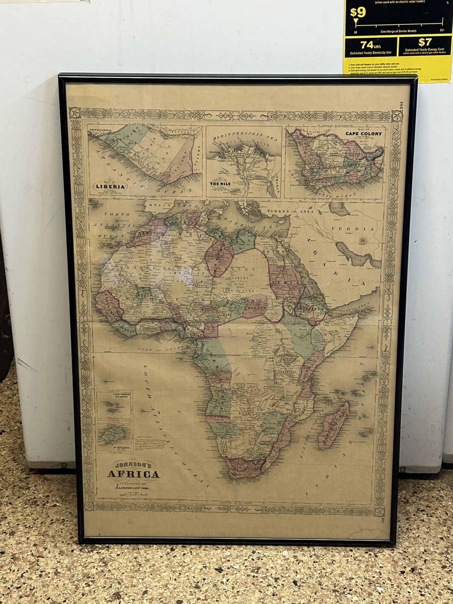 Johnson’s 1864 Map Of Africa