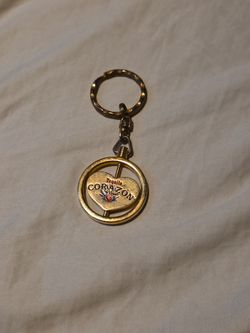 vintage Tequila Corazón de Agave spinner keychain