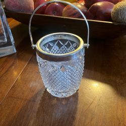 Cut Glass Leaded Crystal Sugar Server