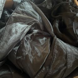 Extra Long Organza Tie Backs- Black