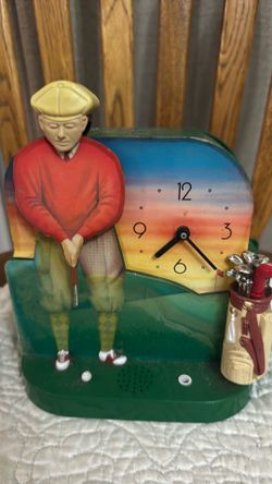 Golf plastic clock
