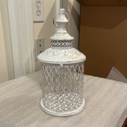 Metal Lanterns With Flameless LED Candles Set Of 21
