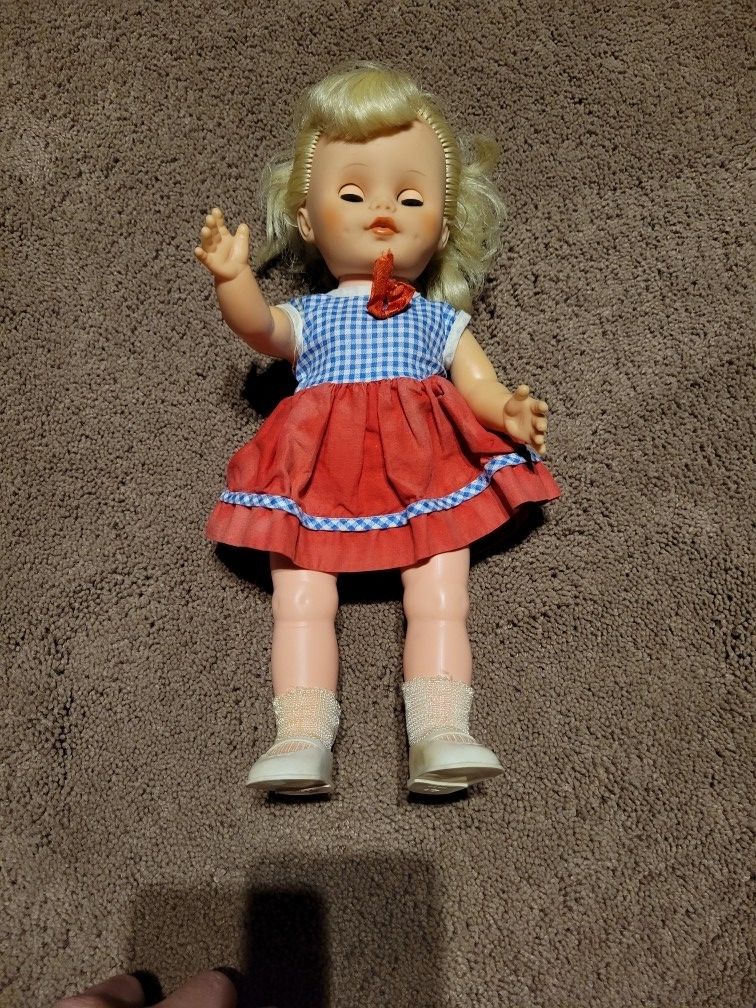 Vintage 1960s Doll 12"