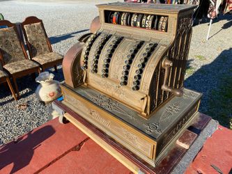 National cash register 1900s antique brass collectible vintage
