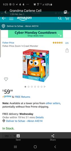 Fisher-Price Zoom 'n Crawl Monster
