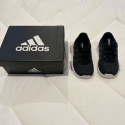 Black and white toddler Adidas
