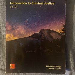 Introduction To Criminal Justice CJ101