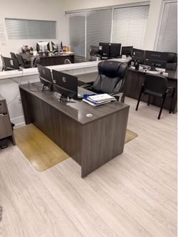 Office desk, closing business…