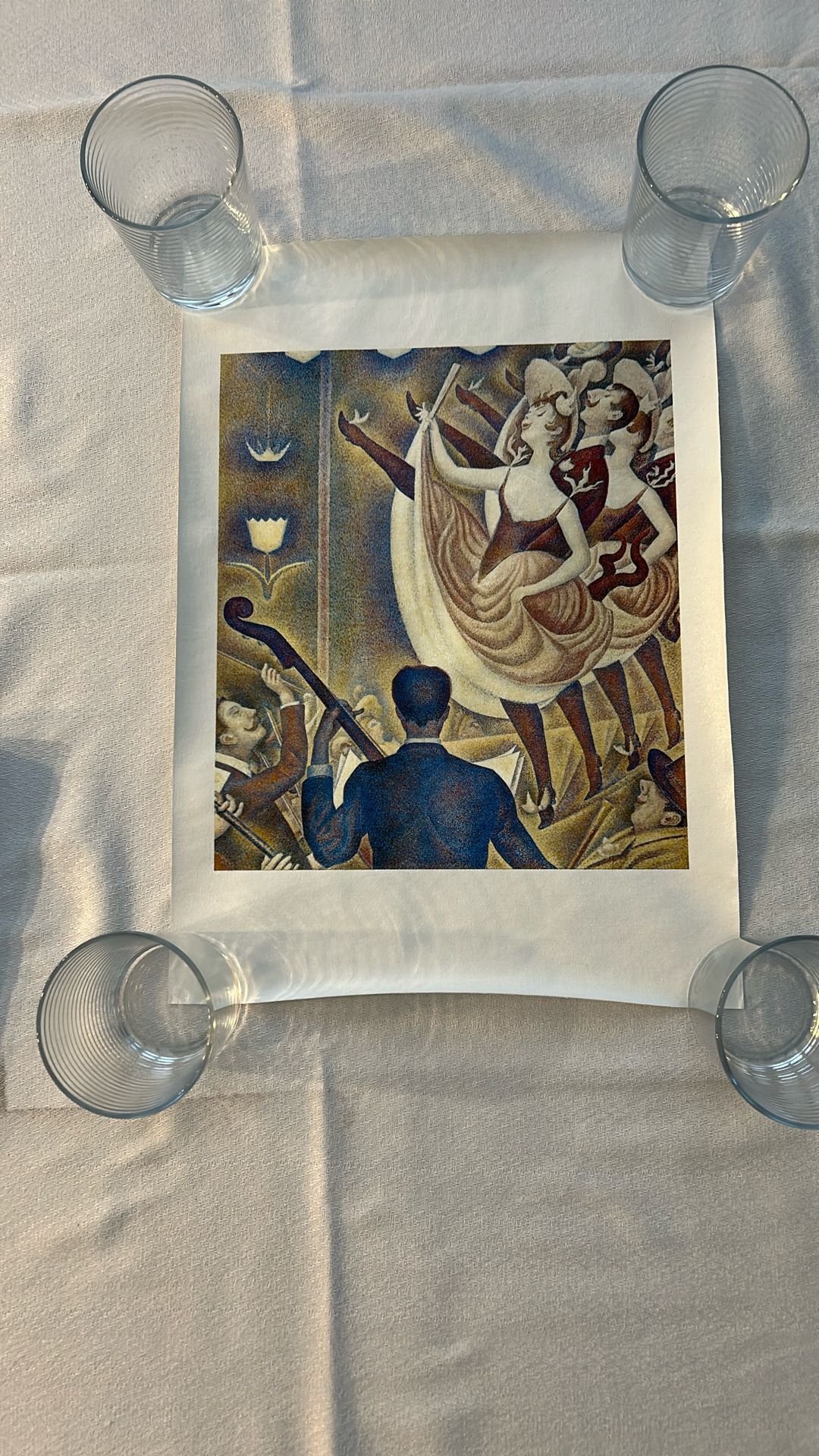 Vintage Print On Canvas. Dancers At Moulin Rouge From Avalon Classics .com