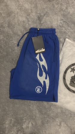 Blue hellstar flame shorts