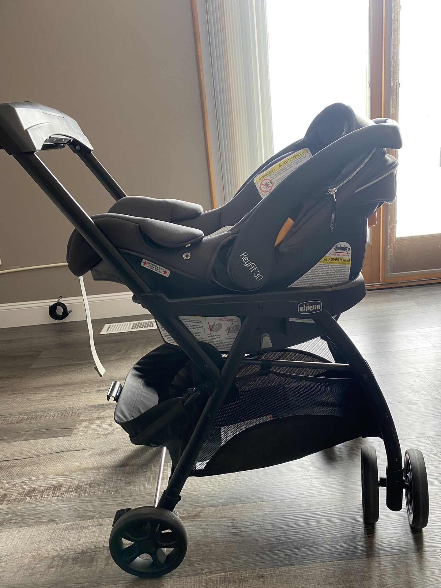 Chicco Car Seat + Base And Stroller