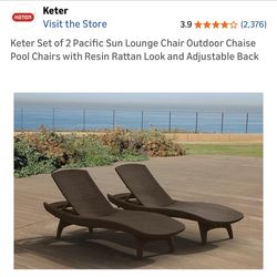 Chaise Lounge/Table Set