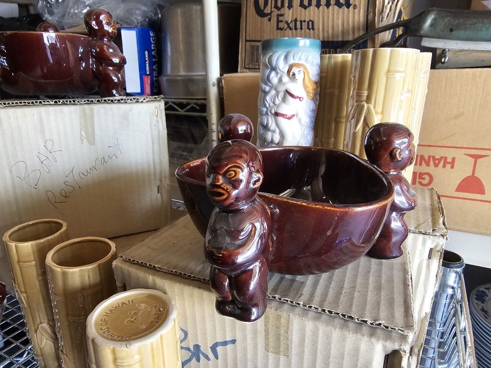 Myriahs 3 Tikis Scorpion Drink Bowl(2)