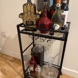 Small Bar Cart With Wheels For Apt