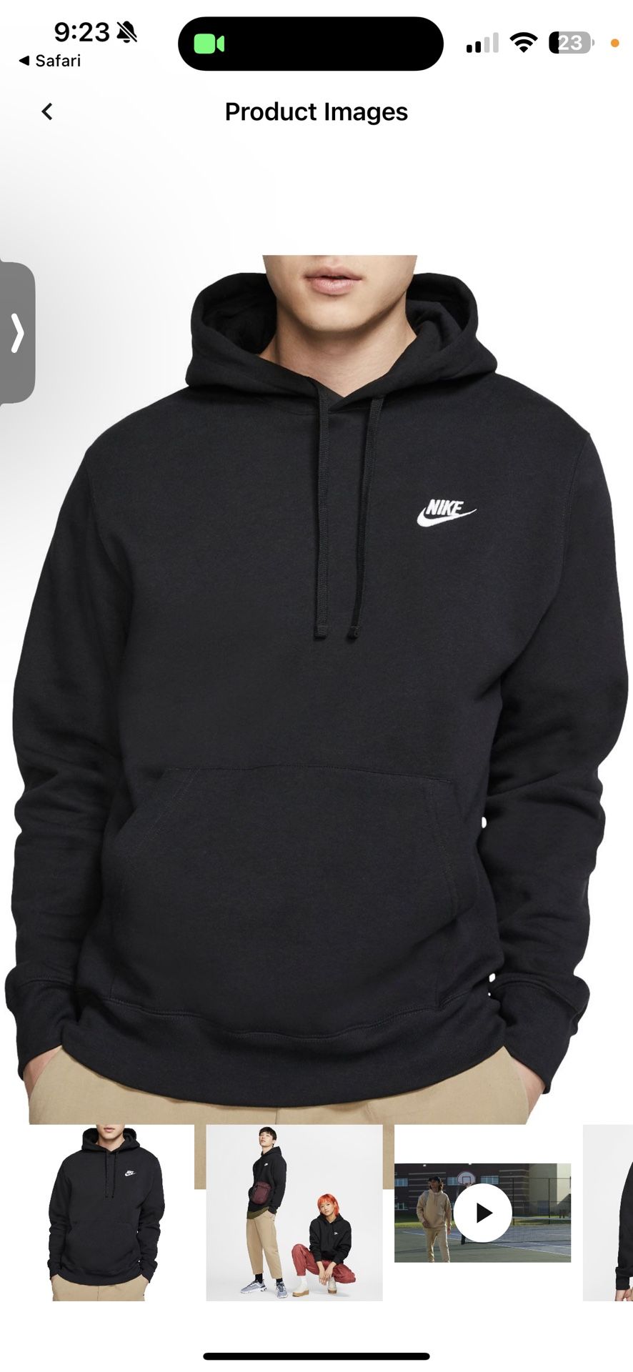 Mens Nike Club Hoodie XL Brand New