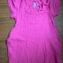New Pink XL OLD NAVY Made in India Pink Woman Dress .I bought 35$ Tag Price Still There