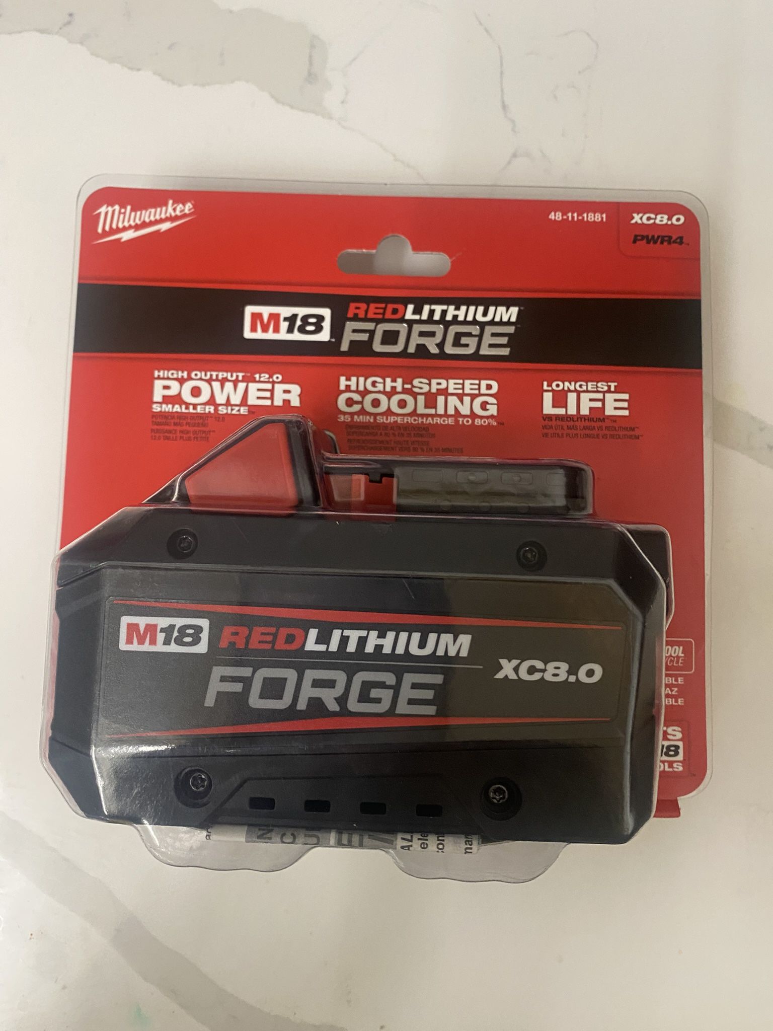 M18 18V Lithium-Ion REDLITHIUM FORGE XC 8.0 Ah Battery Pack
