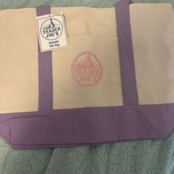 Trader Joes Lavender Tote 