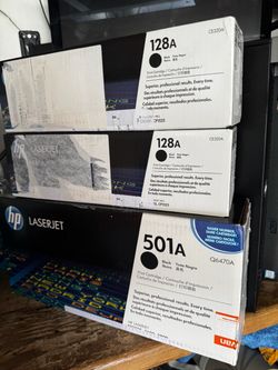 HP Toner 128A 501A Brand new in box