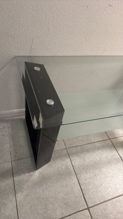 Glass & Black Modern Coffee Table