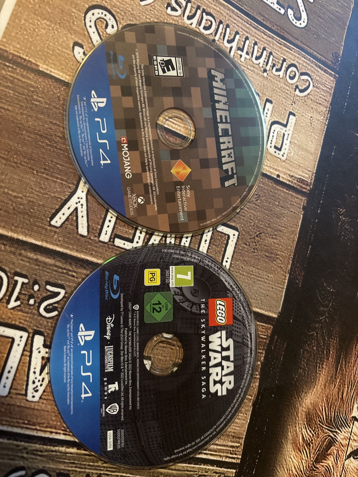 🎮 PS4 Games – Minecraft + LEGO Star Wars Bundle – $20