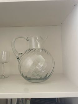 Glass pitcher