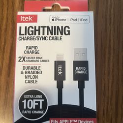 Itek Lighting Charge/Sync Cable 10 FT