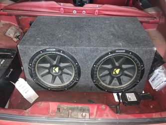 2 12” kicker subwoofers