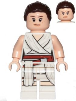 SW1054 Rey Minifigure - White Tied Robe