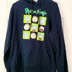 Unisex Rick & Morty Adult Swim Pullover Hoodie Hoody Sweatshirt Jacket Sweater M