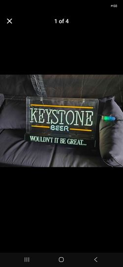 Keystone Beer Lighted Bar Sign