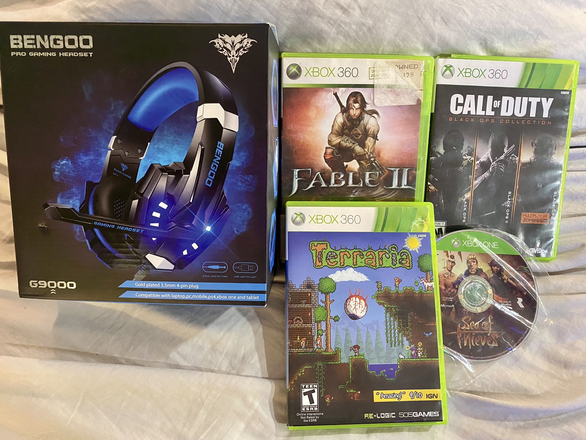 Rare X Box 360 Games and New Headset